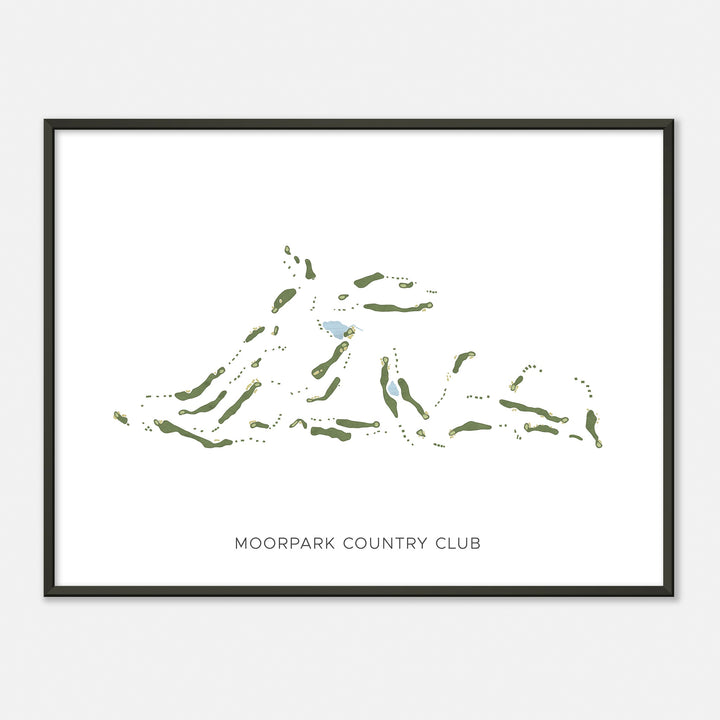 Print of Moorpark Country Club Modern Map