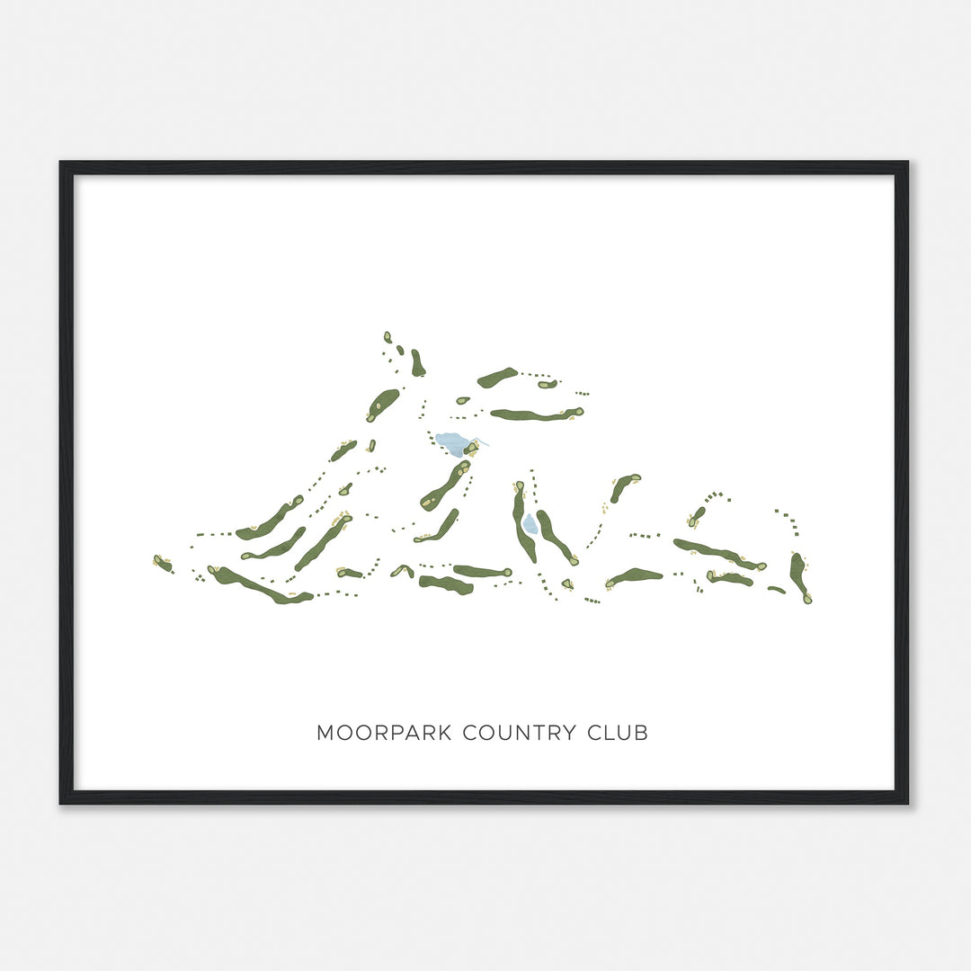 Print of Moorpark Country Club Modern Map