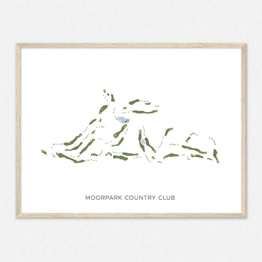 Print of Moorpark Country Club Modern Map