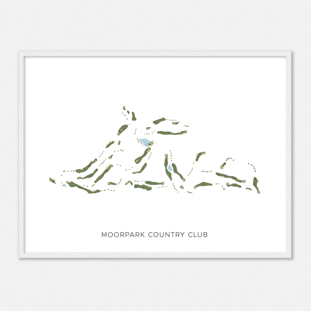 Print of Moorpark Country Club Modern Map