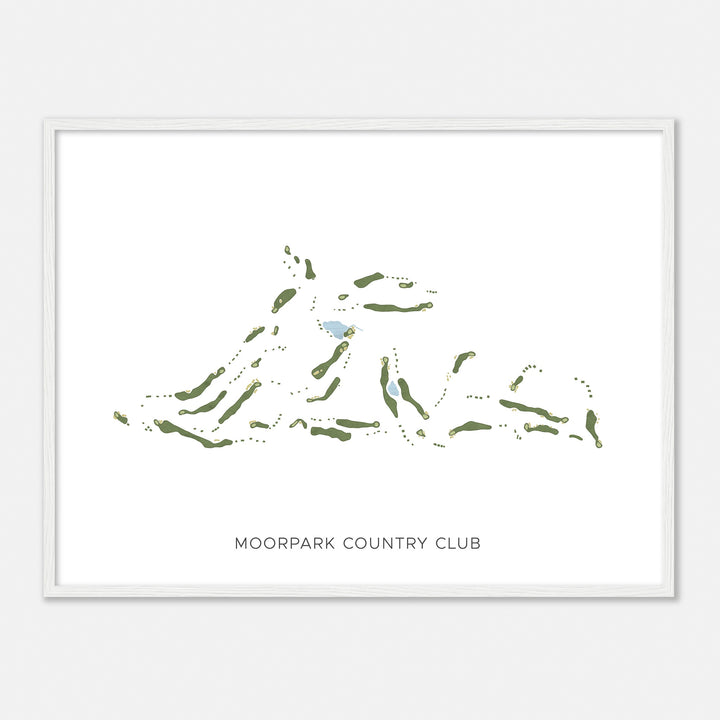 Print of Moorpark Country Club Modern Map