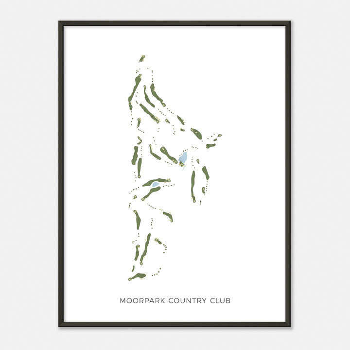 Print of Moorpark Country Club Modern Map