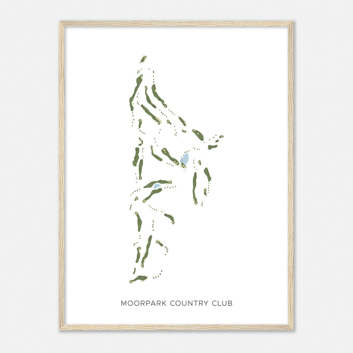 Print of Moorpark Country Club Modern Map