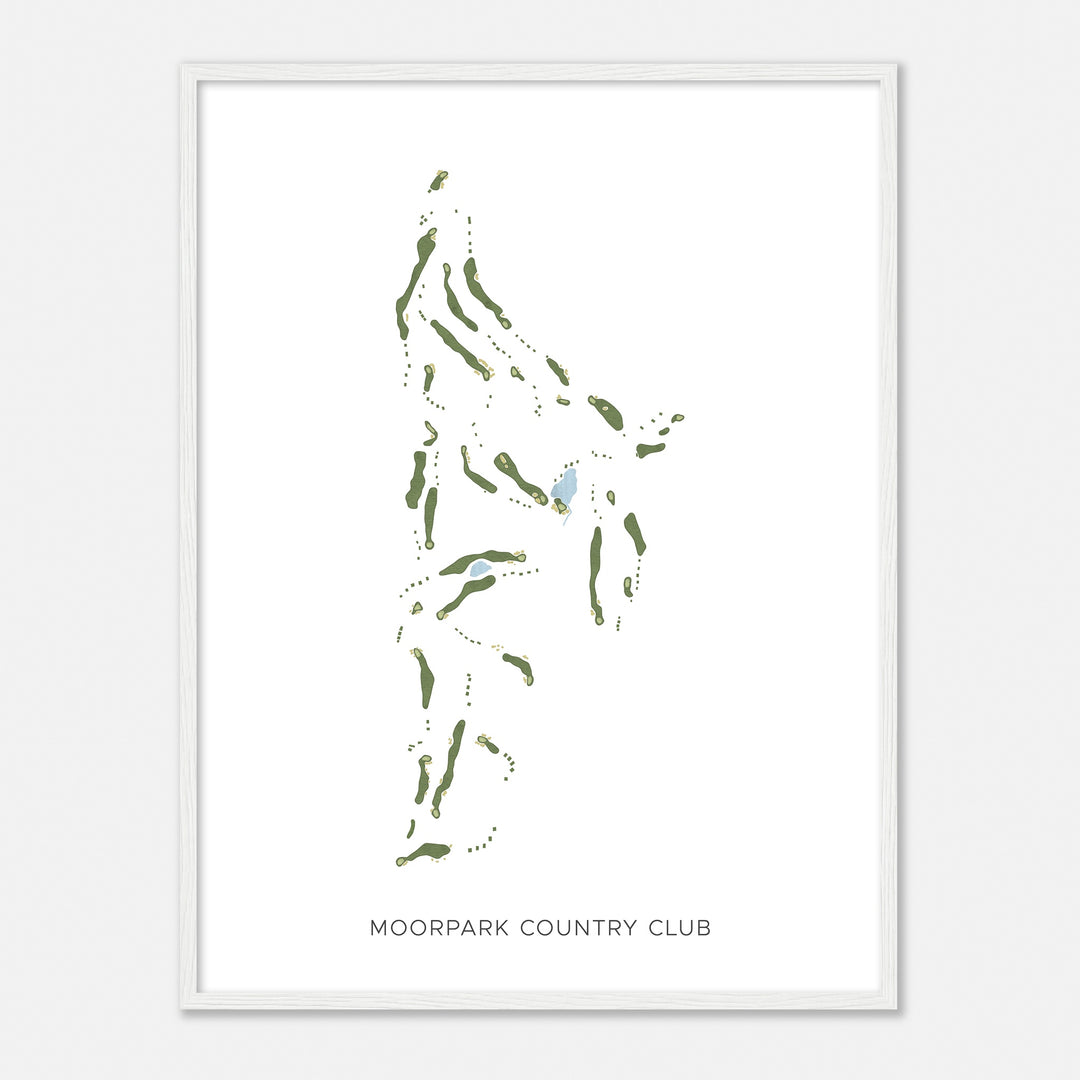 Print of Moorpark Country Club Modern Map