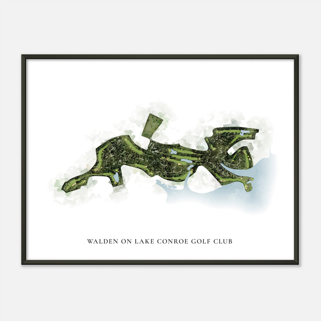 Print of Walden On Lake Conroe Golf Club Classic Map
