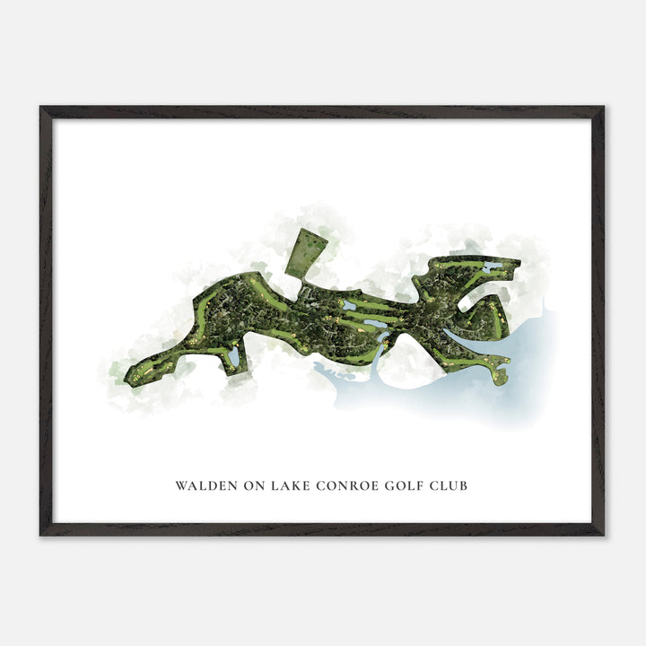 Print of Walden On Lake Conroe Golf Club Classic Map