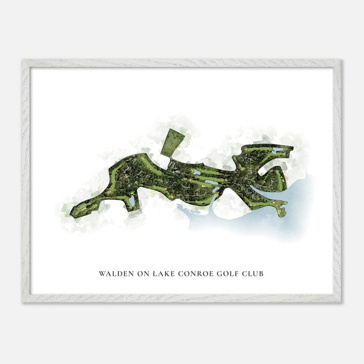 Print of Walden On Lake Conroe Golf Club Classic Map