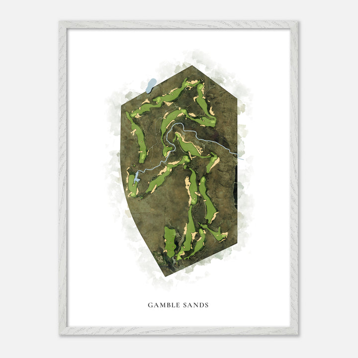 Print of Gamble Sands Classic Map