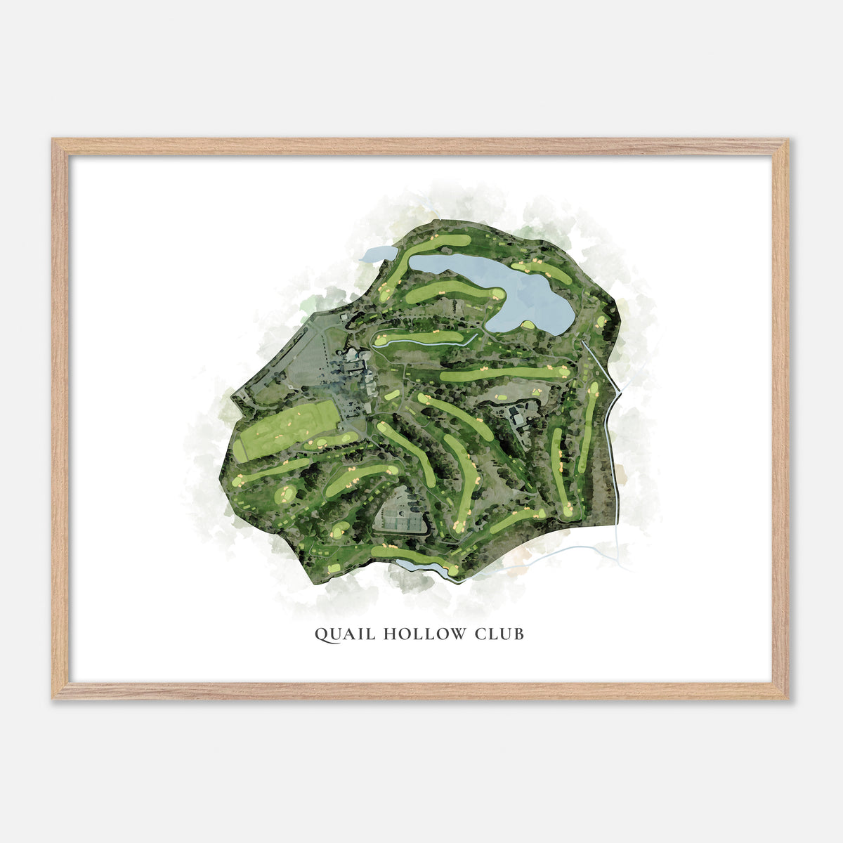 Print of Quail Hollow Club Classic Map
