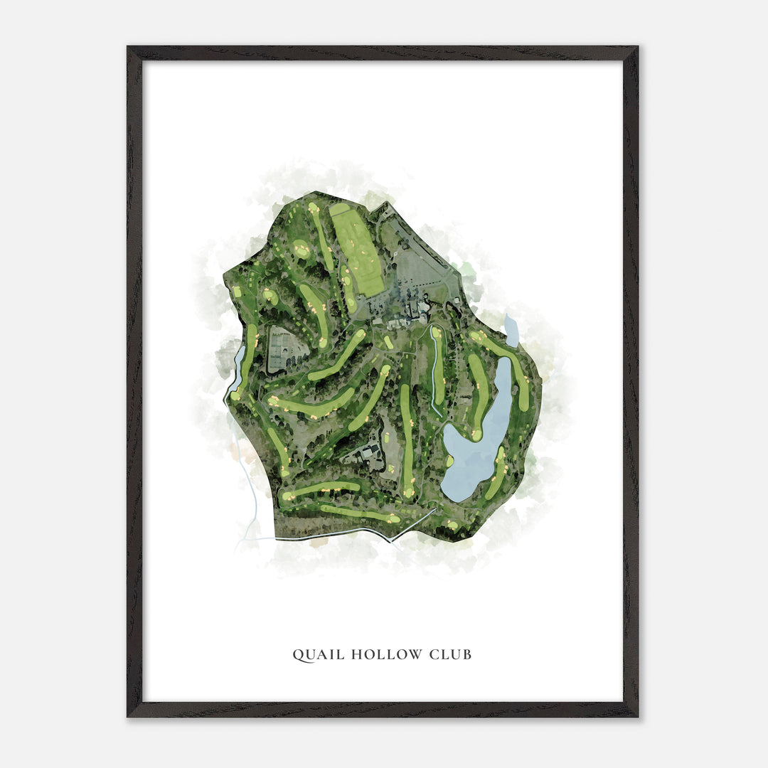 Print of Quail Hollow Club Classic Map