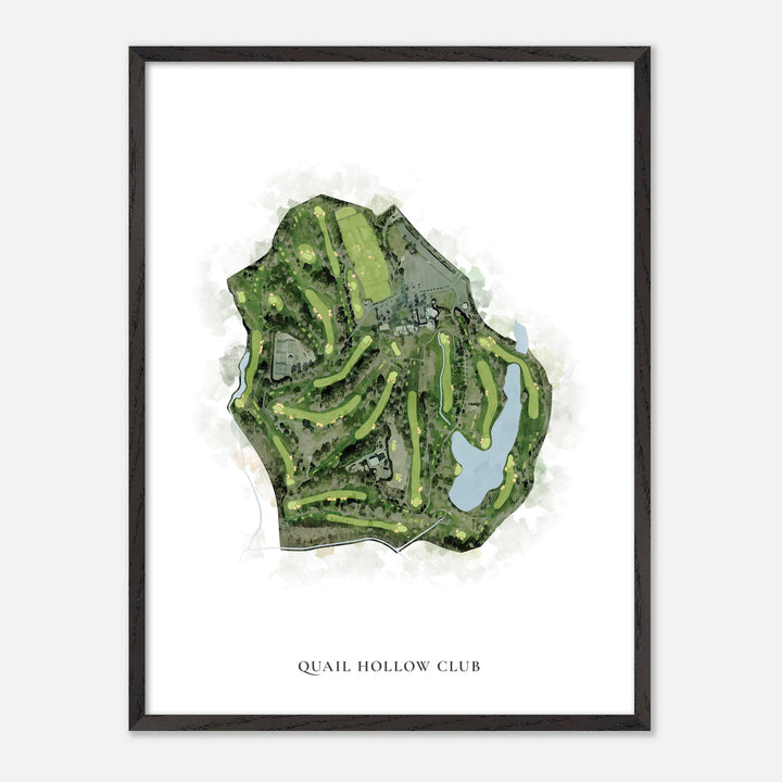 Print of Quail Hollow Club Classic Map