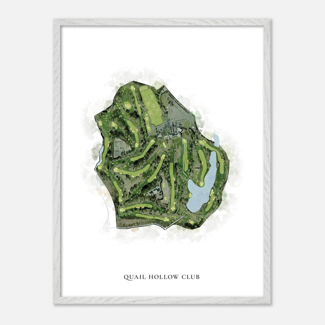Print of Quail Hollow Club Classic Map