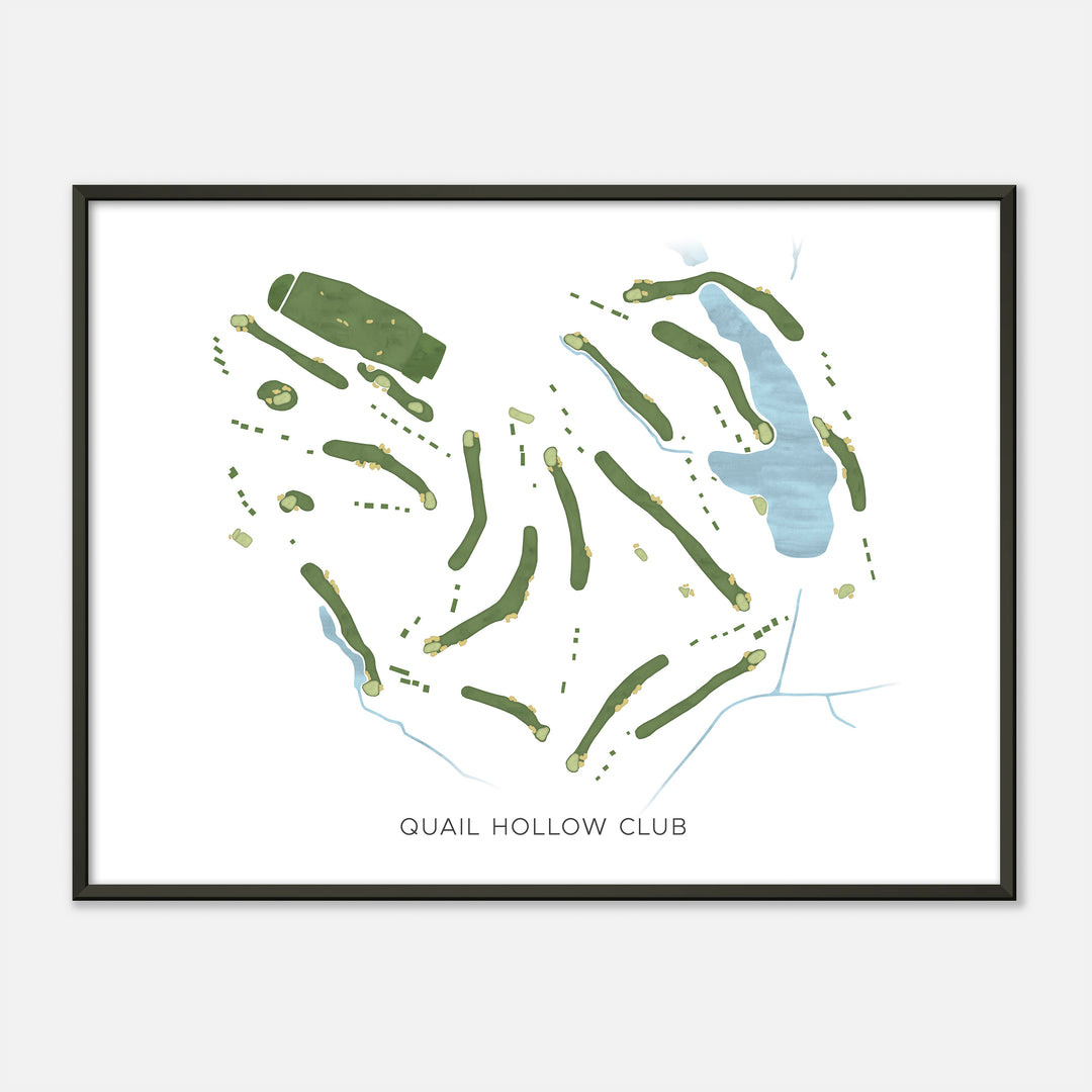 Print of Quail Hollow Club Modern Map