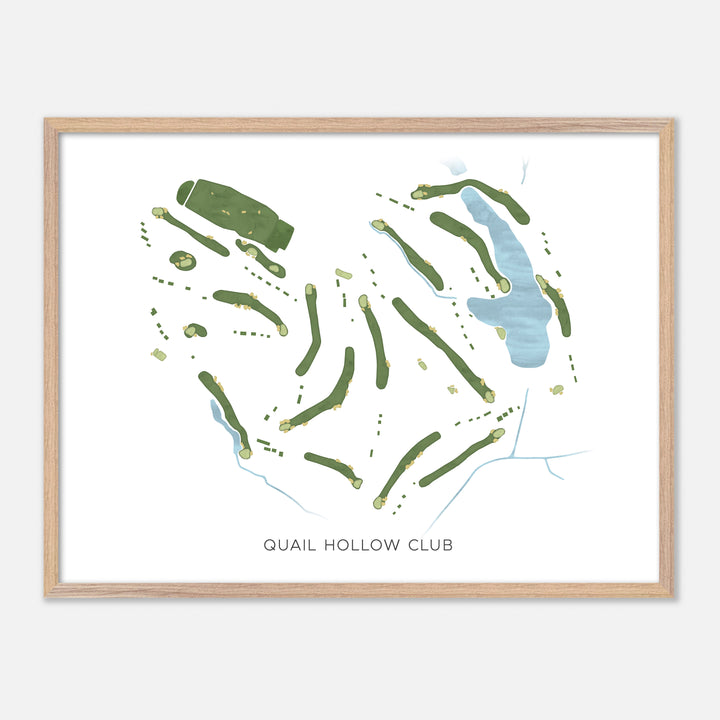 Print of Quail Hollow Club Modern Map