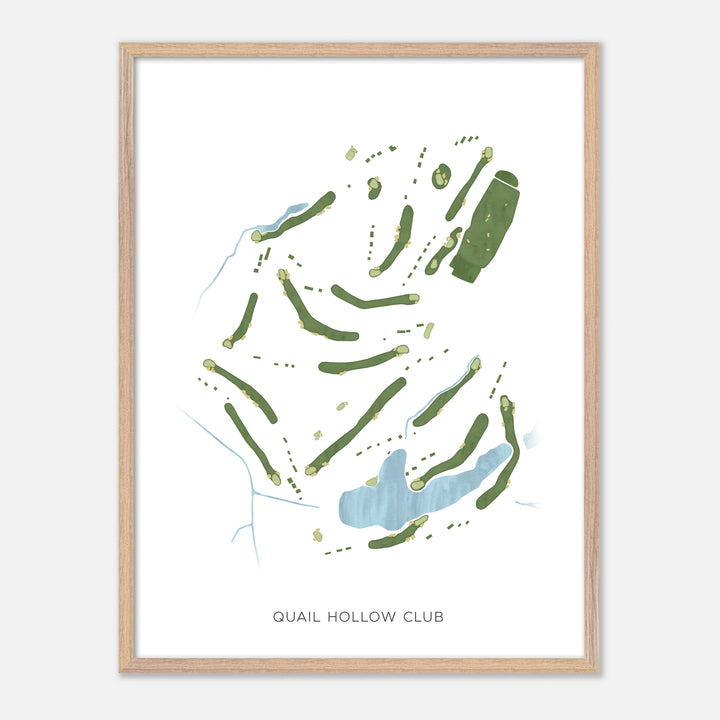 Print of Quail Hollow Club Modern Map