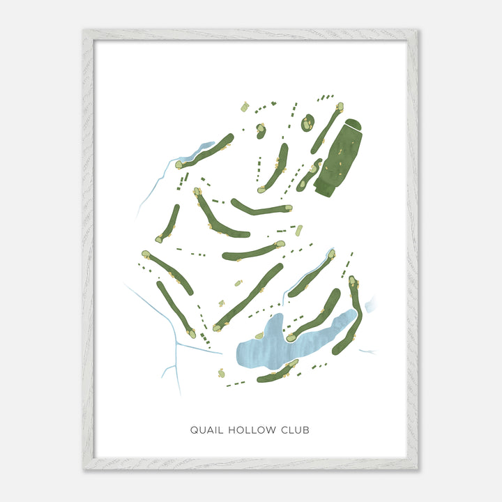 Print of Quail Hollow Club Modern Map