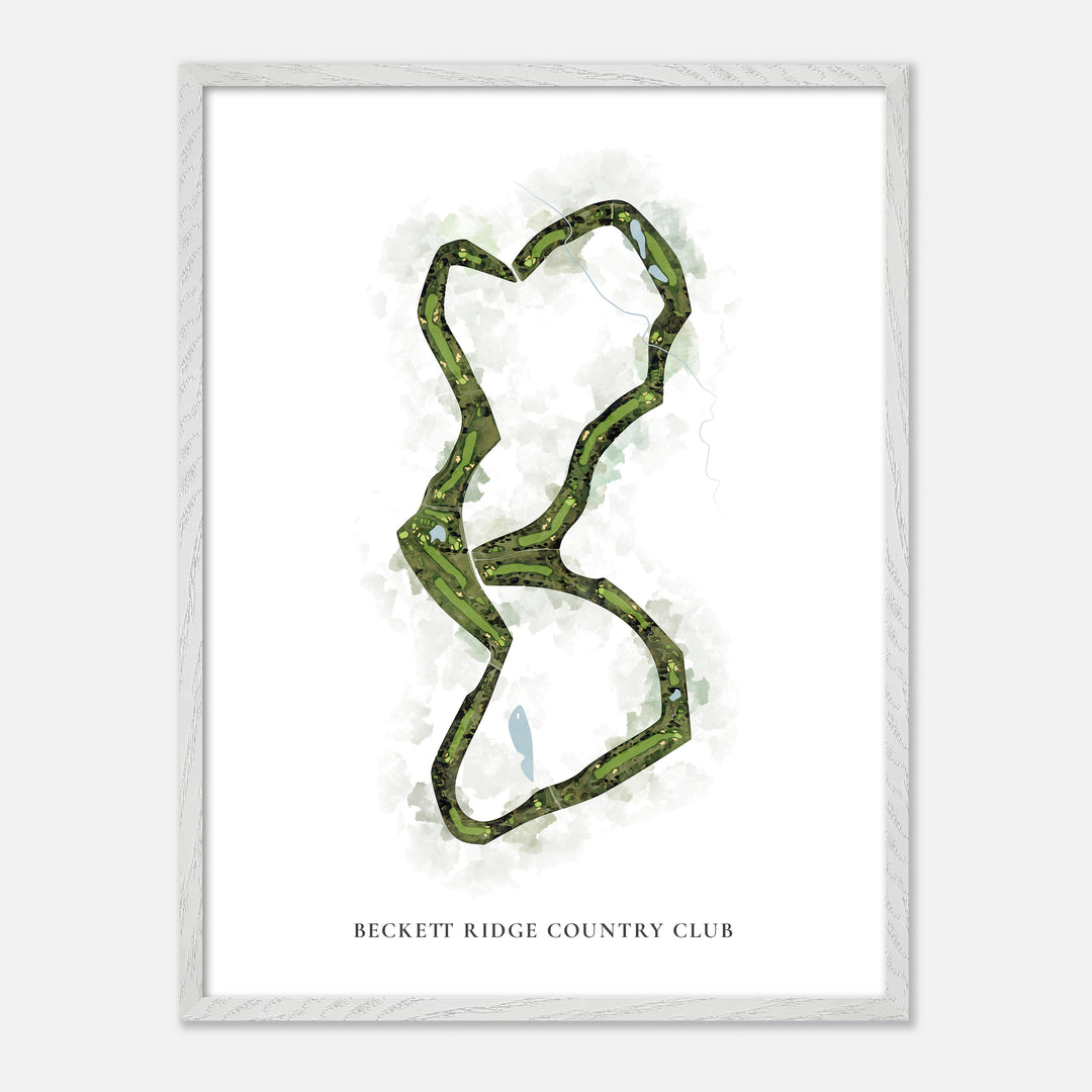 Print of Beckett Ridge Country Club Classic Map