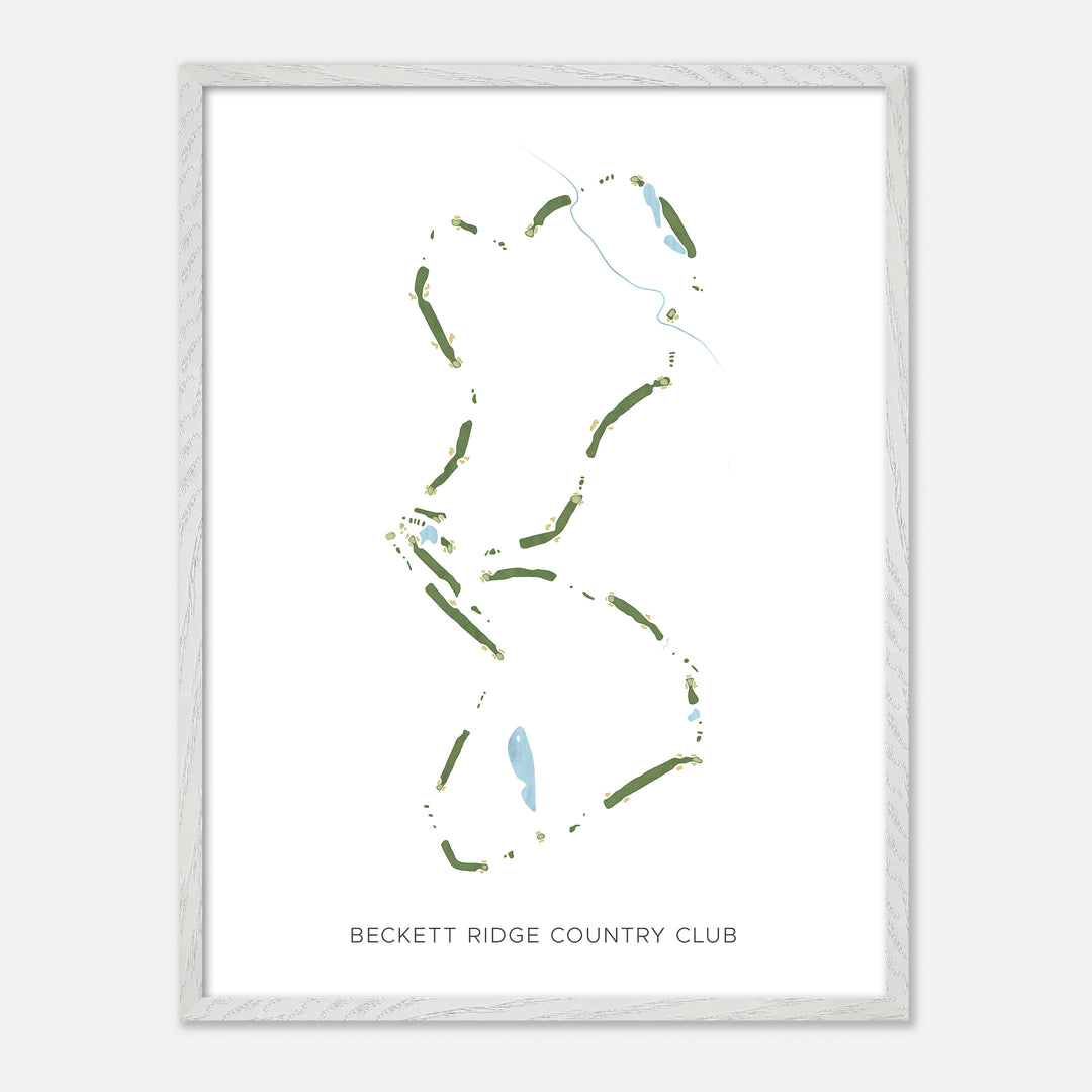 Print of Beckett Ridge Country Club Modern Map