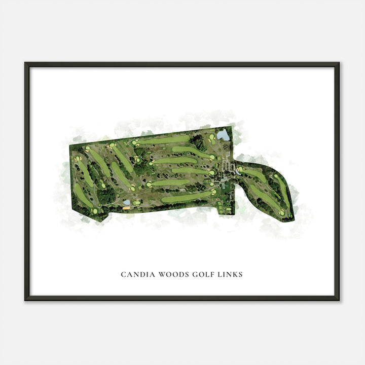Print of Candia Woods Golf Links Classic Map