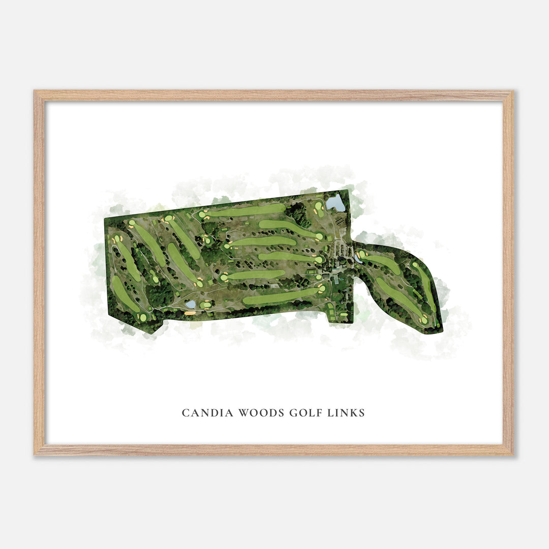 Print of Candia Woods Golf Links Classic Map