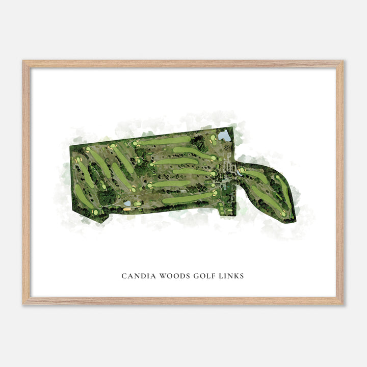 Print of Candia Woods Golf Links Classic Map
