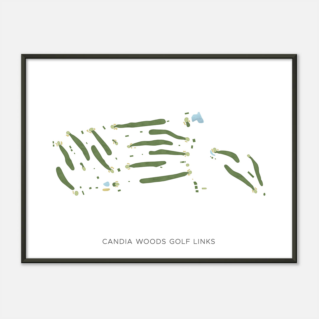 Print of Candia Woods Golf Links Modern Map