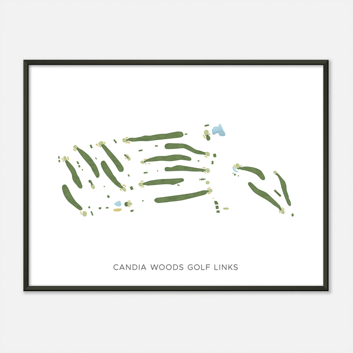 Print of Candia Woods Golf Links Modern Map