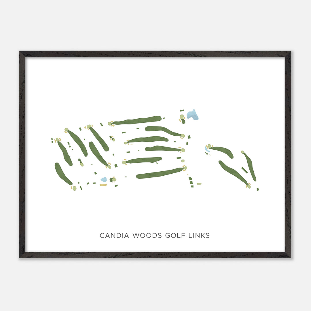 Print of Candia Woods Golf Links Modern Map