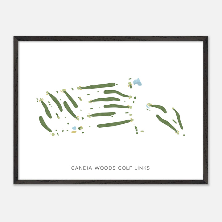 Print of Candia Woods Golf Links Modern Map