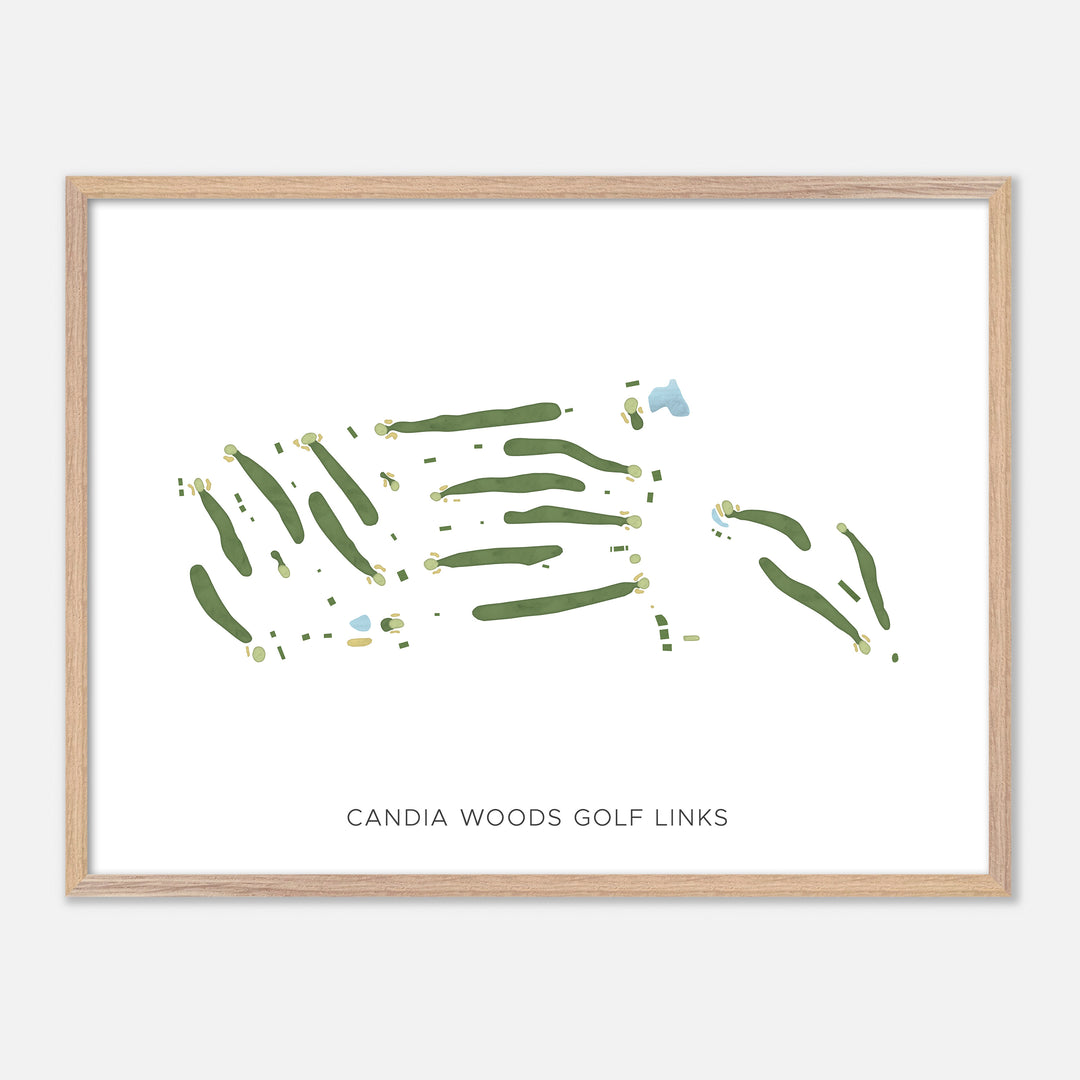 Print of Candia Woods Golf Links Modern Map