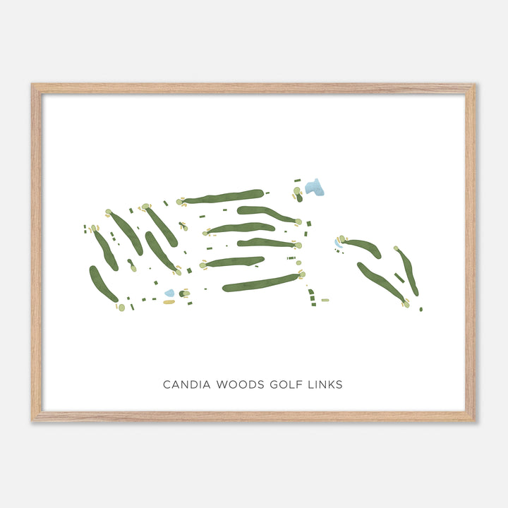 Print of Candia Woods Golf Links Modern Map