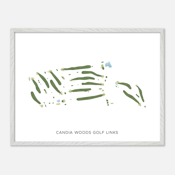 Print of Candia Woods Golf Links Modern Map