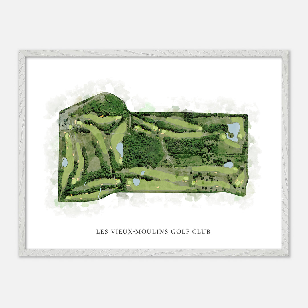 Print of Les Vieux-Moulins Golf Club Classic Map