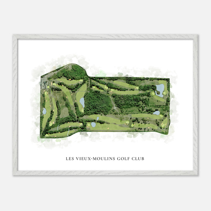 Print of Les Vieux-Moulins Golf Club Classic Map