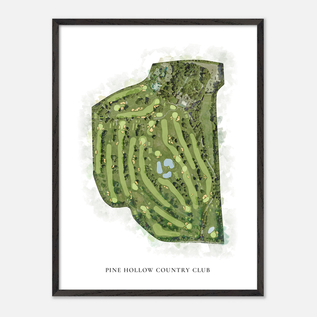 Print of Pine Hollow Country Club Classic Map