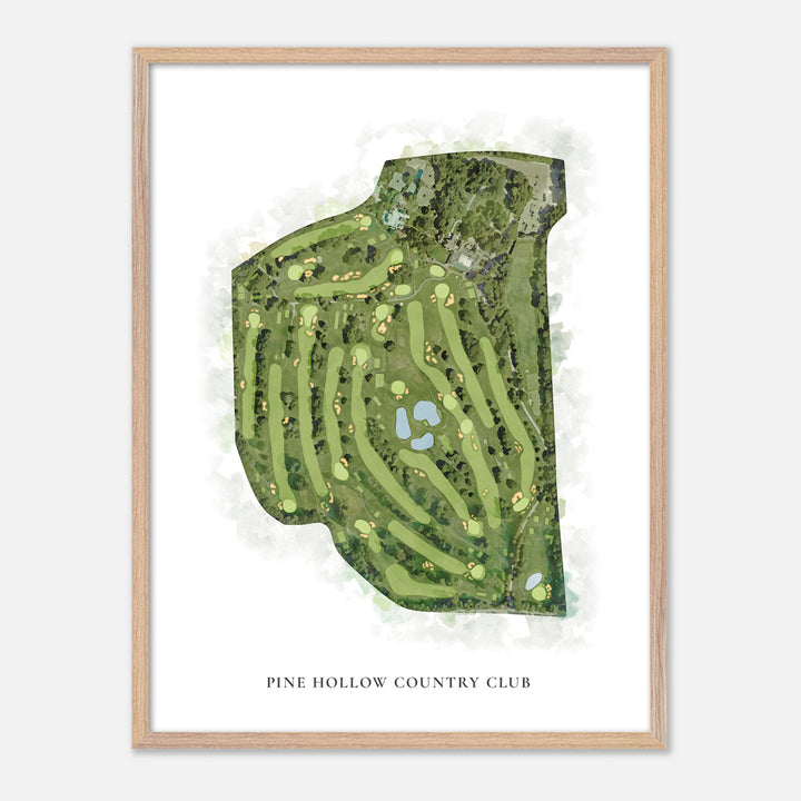 Print of Pine Hollow Country Club Classic Map