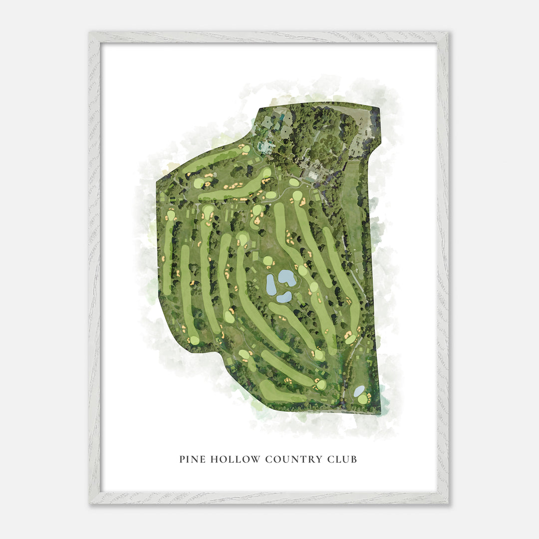 Print of Pine Hollow Country Club Classic Map