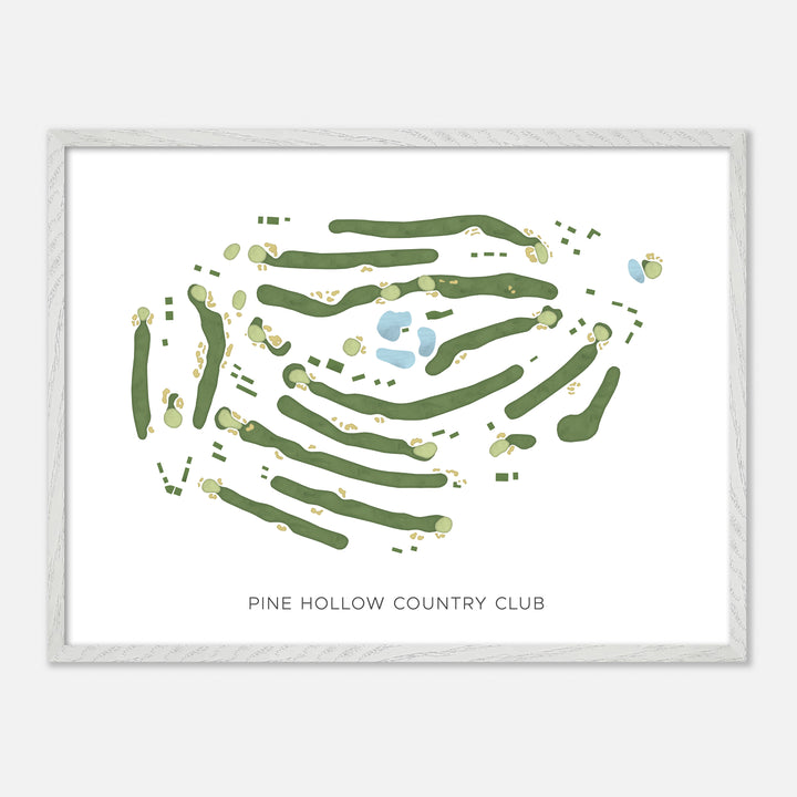 Print of Pine Hollow Country Club Modern Map