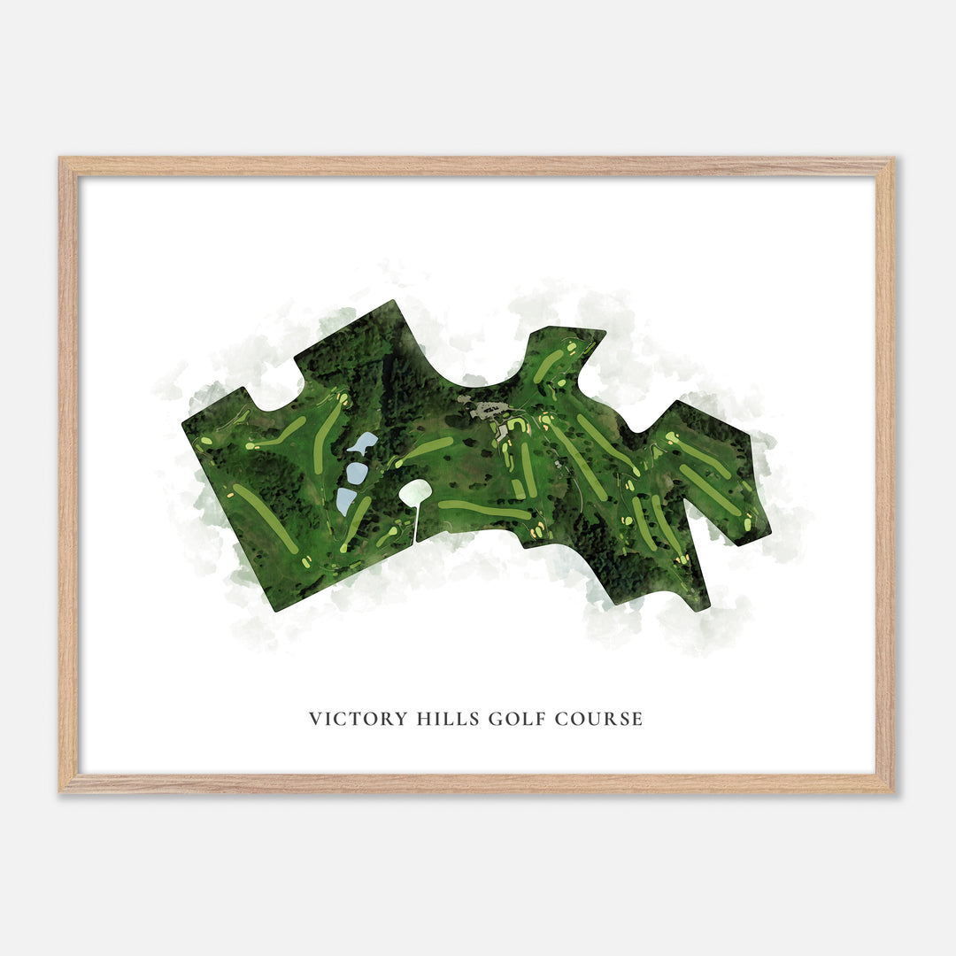 Print of Victory Hills Golf Course Classic Map