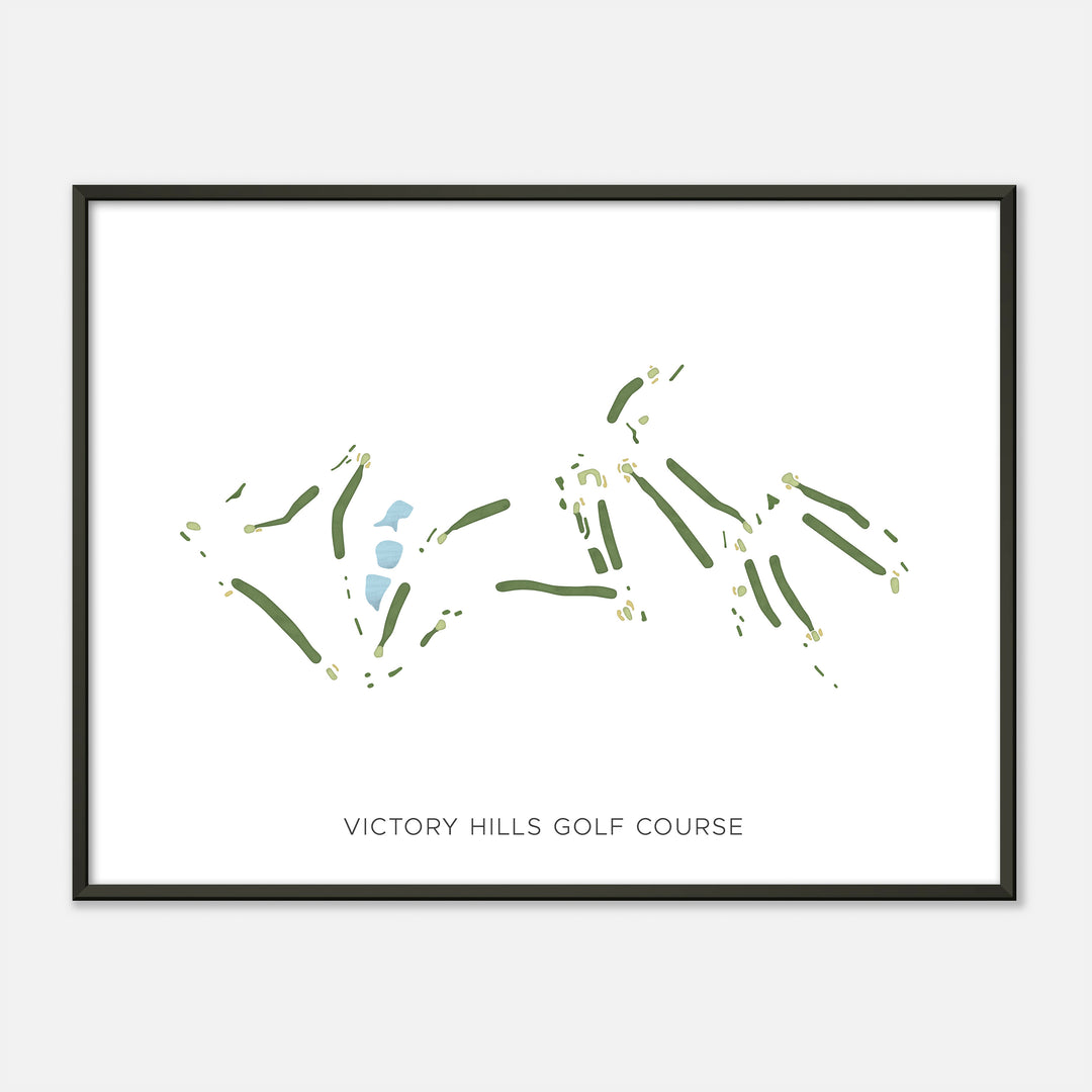 Print of Victory Hills Golf Course Modern Map