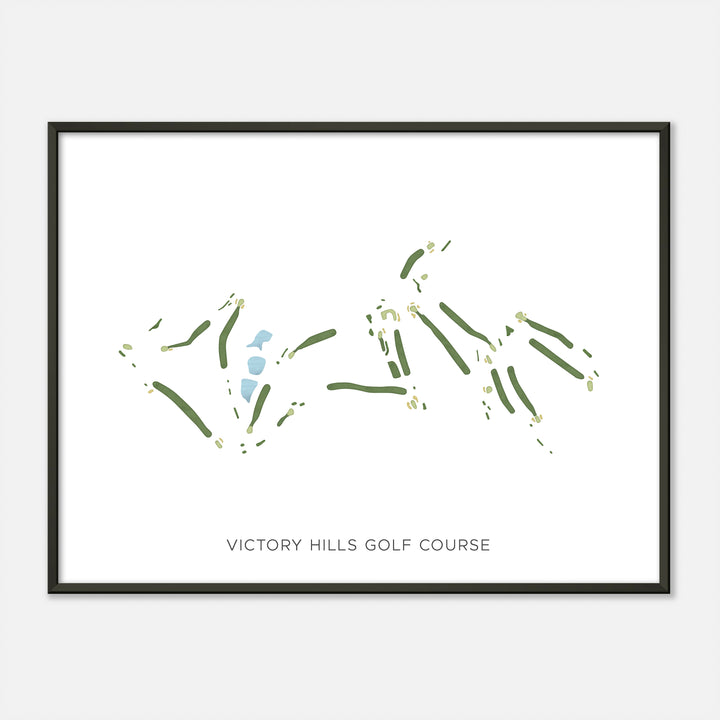 Print of Victory Hills Golf Course Modern Map