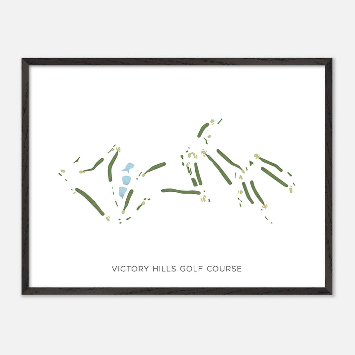 Print of Victory Hills Golf Course Modern Map