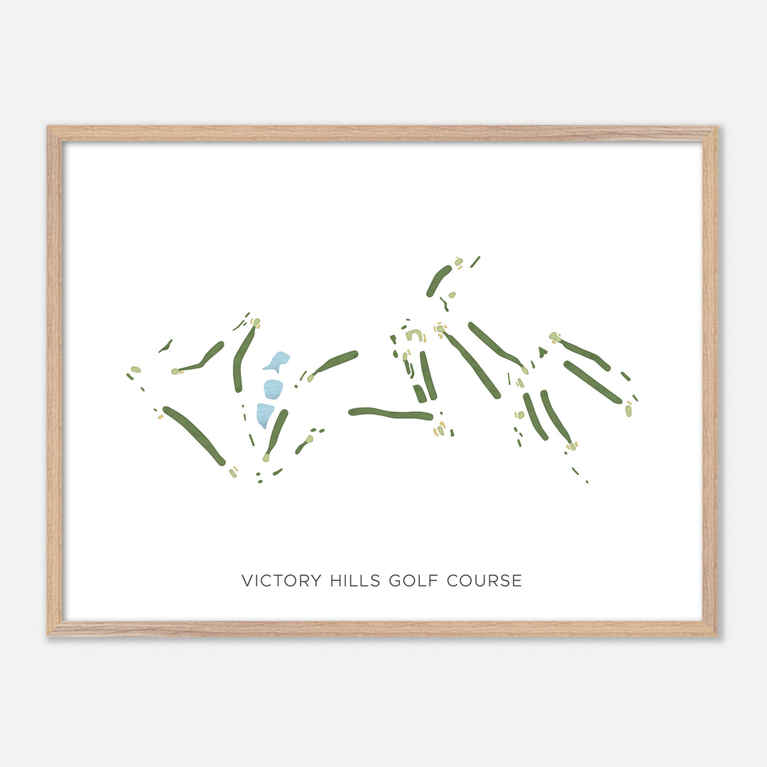 Print of Victory Hills Golf Course Modern Map