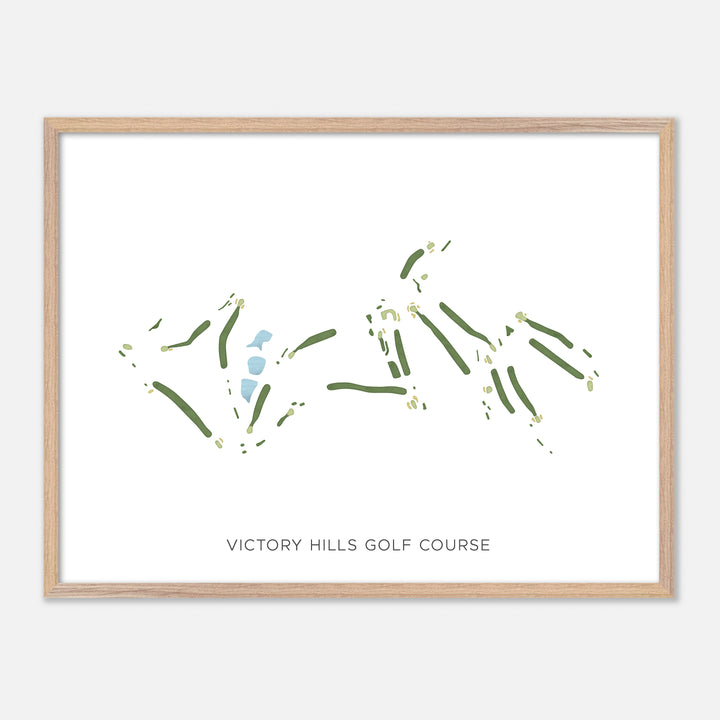 Print of Victory Hills Golf Course Modern Map