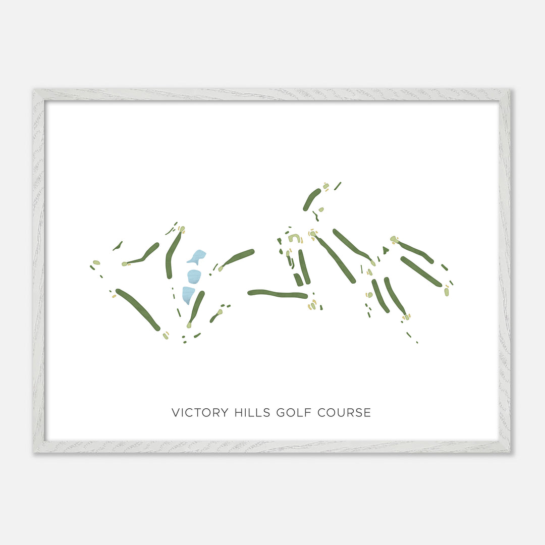 Print of Victory Hills Golf Course Modern Map