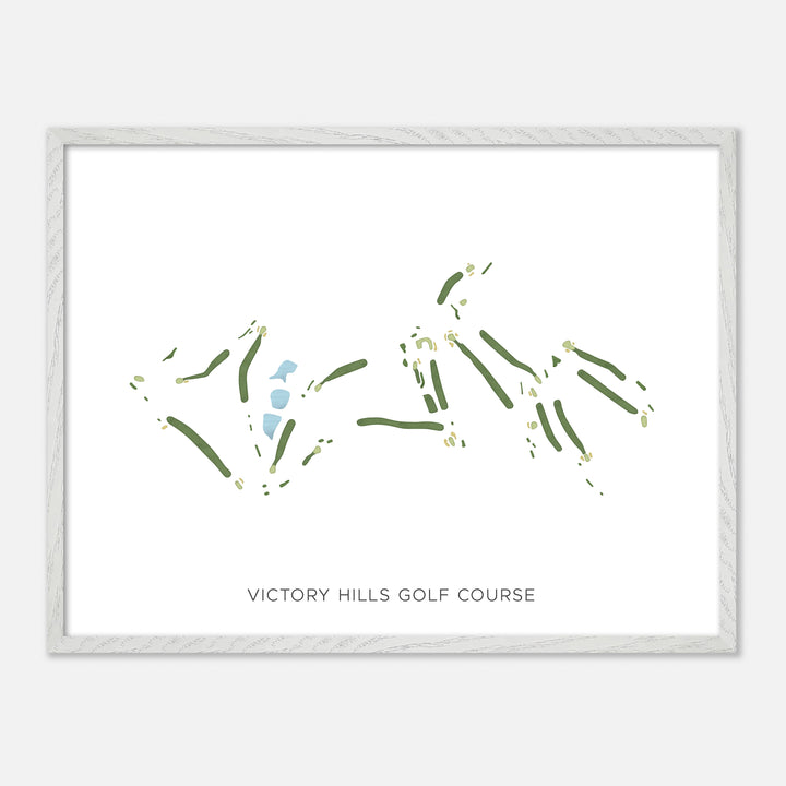 Print of Victory Hills Golf Course Modern Map
