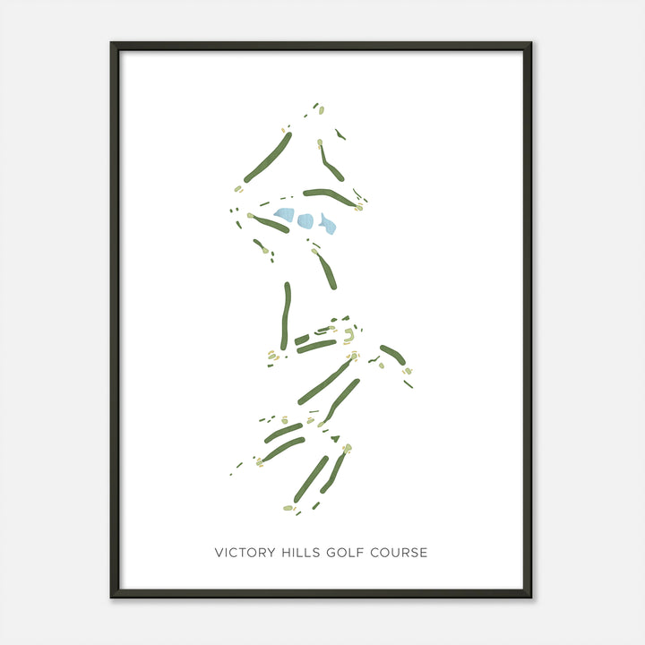 Print of Victory Hills Golf Course Modern Map