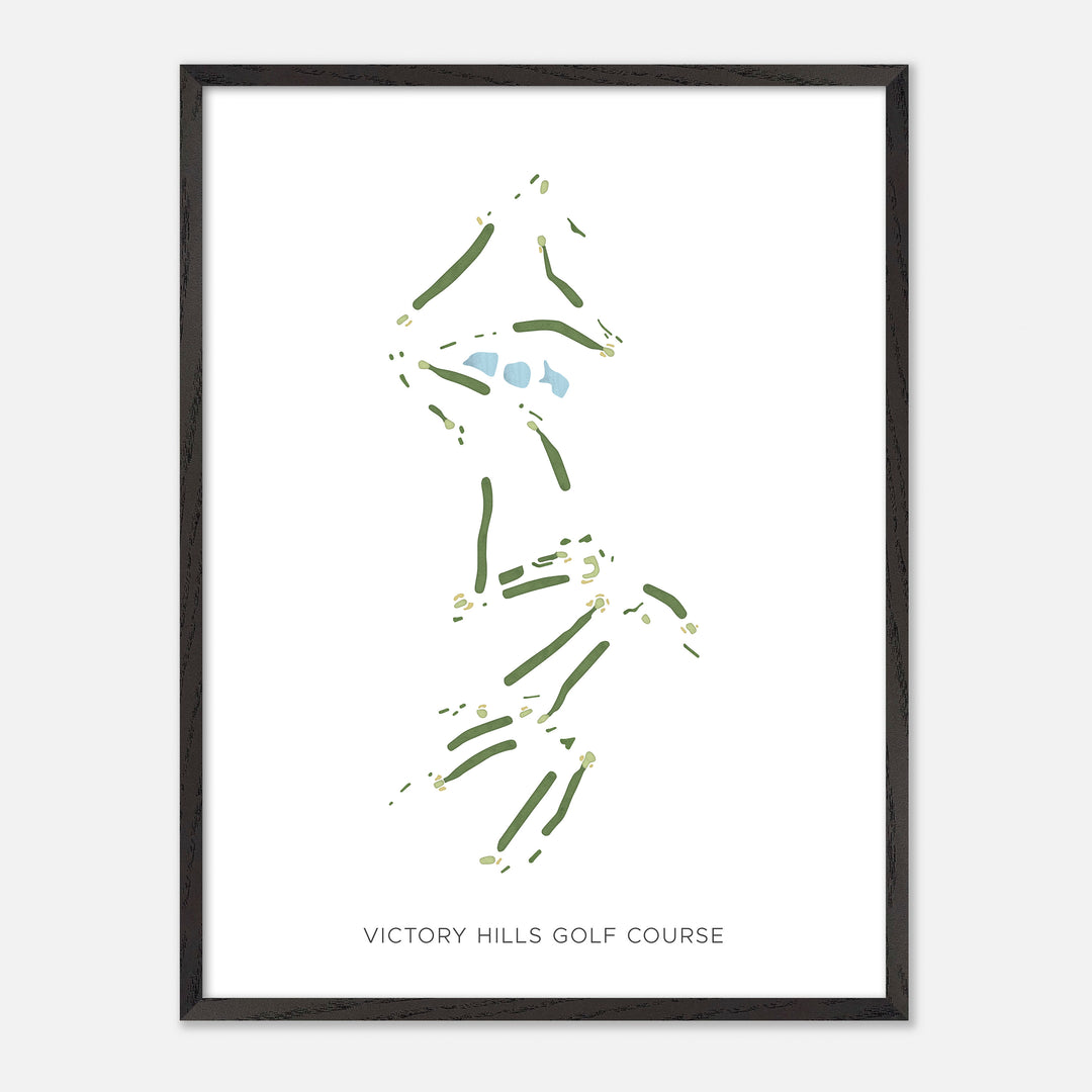 Print of Victory Hills Golf Course Modern Map