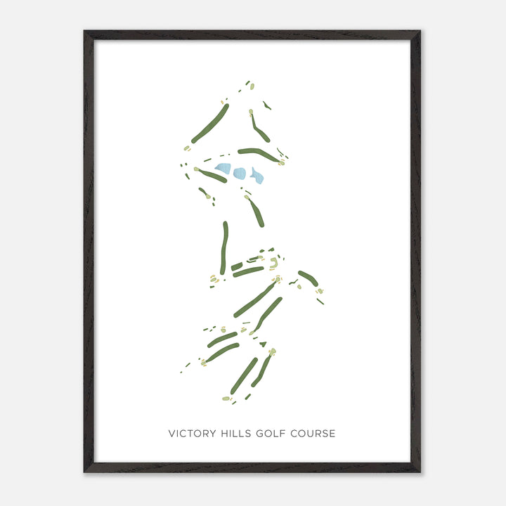 Print of Victory Hills Golf Course Modern Map