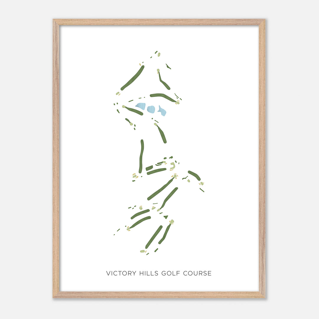 Print of Victory Hills Golf Course Modern Map
